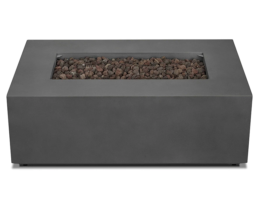 41.75" Aegean Weathered Slate Small Rectangle Propane Gas Outdoor Fire Table 5 41.75" Aegean Weathered Slate Small Rectangle Propane Gas Outdoor Fire Table - Image 5