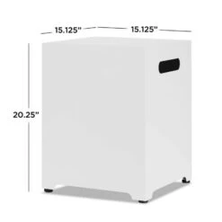 42" Keenan White LP Firepit Table 26 42" Keenan White LP Firepit Table -Dimplex Shop White202