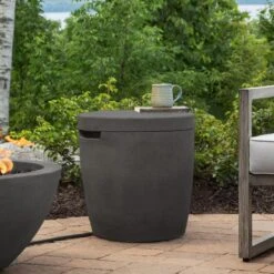 40" Eureka Low Square Propane Fire Table In Carbon 26 40" Eureka Low Square Propane Fire Table In Carbon -Dimplex Shop a 17