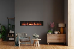 30" Panorama Xtraslim Smart Full View Indoor /Outdoor Electric Fireplace With Black Steel Surround -Dimplex Shop amantii20bi206020Xtra20Slim20Electric20Fireplace20 20Copy