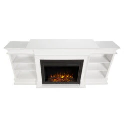92" Ashton White Electric Fireplace -Dimplex Shop ash2