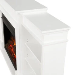 92" Ashton White Electric Fireplace -Dimplex Shop ash4