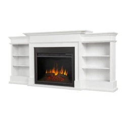 92" Ashton White Electric Fireplace -Dimplex Shop ash5