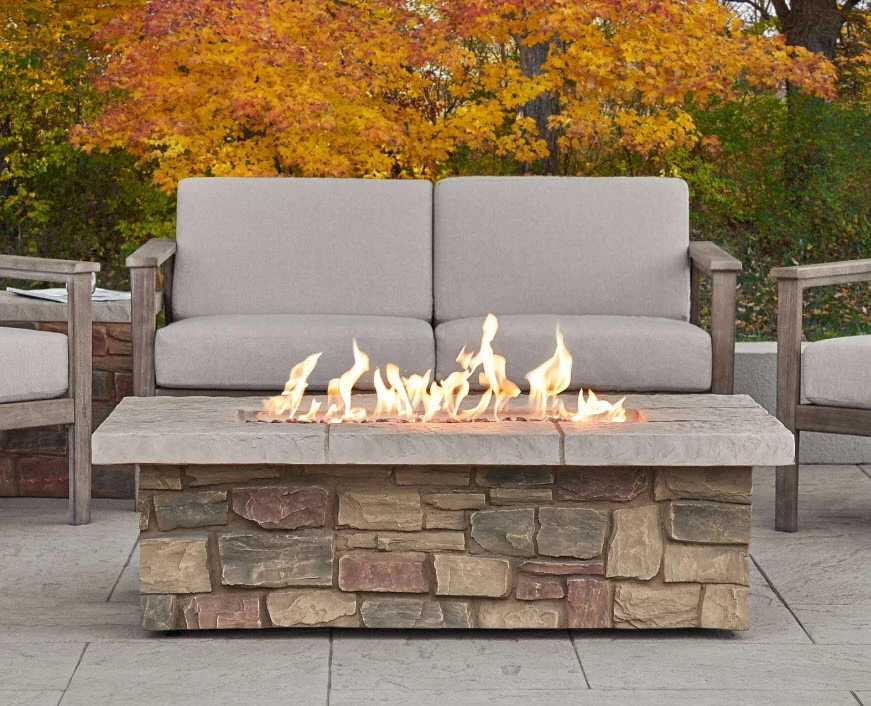 52" Sedona Rectangle Fire Table 1 52" Sedona Rectangle Fire Table