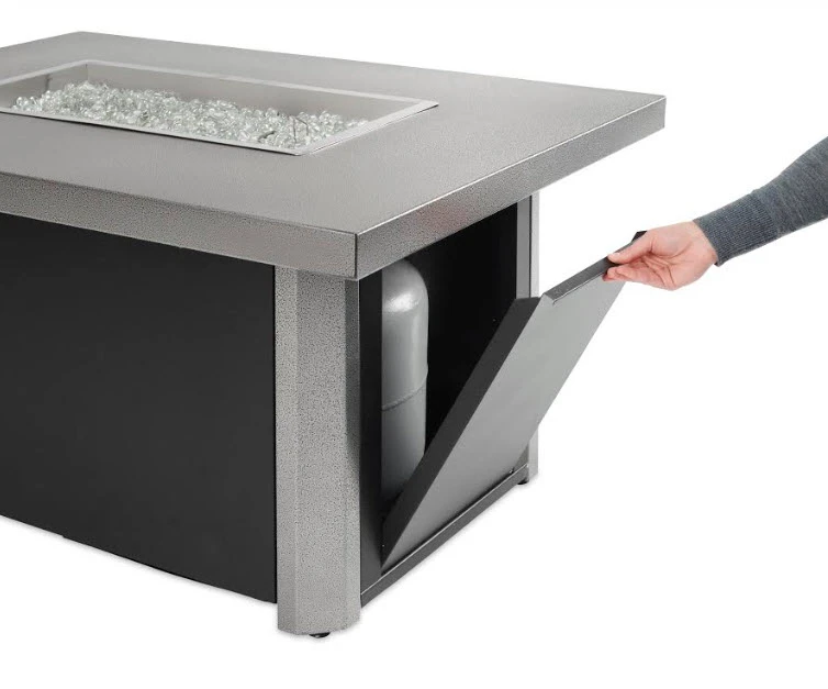 44" Caden Rectangular Gas Fire Pit Table 4 44" Caden Rectangular Gas Fire Pit Table - Image 4