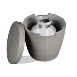 40" Eureka Low Square Propane Fire Table In Flint -Dimplex Shop c3 12