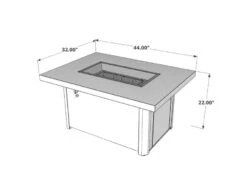 44" Caden Rectangular Gas Fire Pit Table 14 44" Caden Rectangular Gas Fire Pit Table -Dimplex Shop c4 04