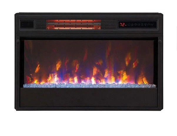 72" Enterprise High Gloss White Crystal Bed TV Stand Infrared Electric Fireplace 2 72" Enterprise High Gloss White Crystal Bed TV Stand Infrared Electric Fireplace - Image 2