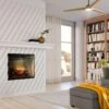30" Dimplex Revillusion Weathered Concrete With Glass Fireplace