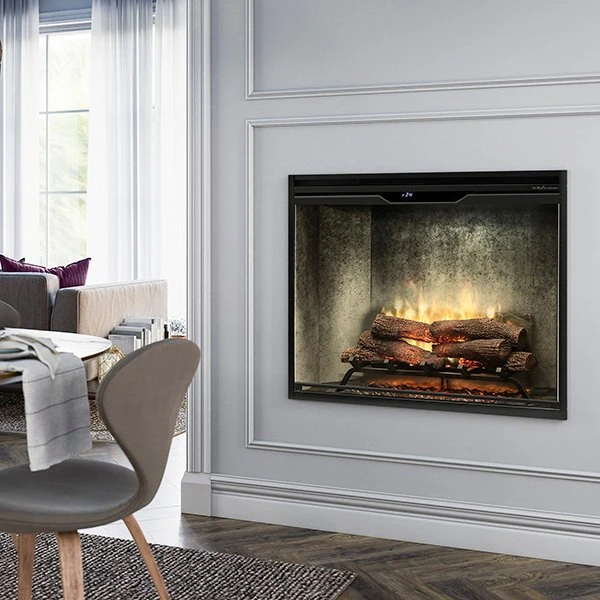 36" Dimplex Revillusion Weathered Concrete With Glass Portrait Fireplace 1 36" Dimplex Revillusion Weathered Concrete With Glass Portrait Fireplace