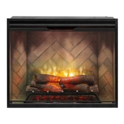 36" Dimplex Revillusion Herringbone With Glass Fireplace -Dimplex Shop d4 14