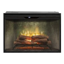 36" Dimplex Revillusion Weathered Concrete With Glass Fireplace -Dimplex Shop d4 15