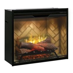 30" Dimplex Revillusion Herringbone With Glass Fireplace 13 30" Dimplex Revillusion Herringbone With Glass Fireplace -Dimplex Shop d5 09