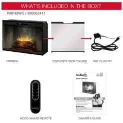 42" Dimplex Revillusion Weathered Concrete With Front Glass Fireplace 13 42" Dimplex Revillusion Weathered Concrete With Front Glass Fireplace -Dimplex Shop d6 14