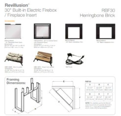 30" Dimplex Revillusion Herringbone With Glass Fireplace 15 30" Dimplex Revillusion Herringbone With Glass Fireplace -Dimplex Shop d7