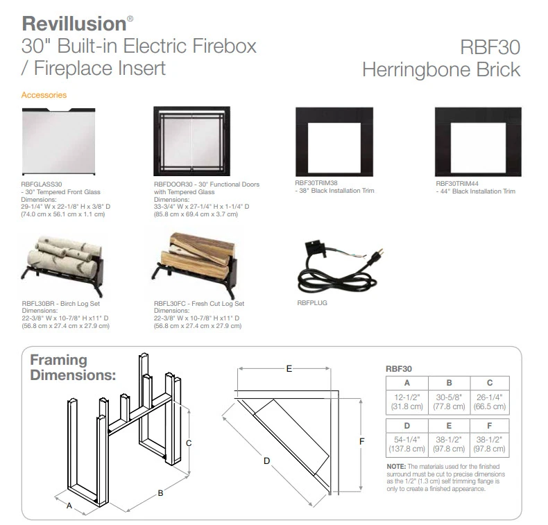 30" Dimplex Revillusion Herringbone With Glass Fireplace 8 30" Dimplex Revillusion Herringbone With Glass Fireplace - Image 8