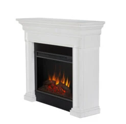 55" Emerson Real Flame White Electric Fireplace 9 55" Emerson Real Flame White Electric Fireplace -Dimplex Shop e11