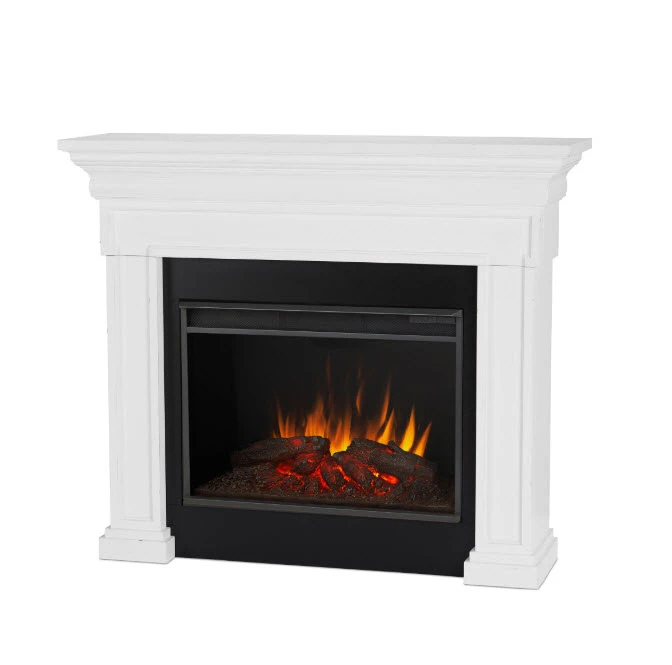 55" Emerson Real Flame White Electric Fireplace 2 55" Emerson Real Flame White Electric Fireplace - Image 2
