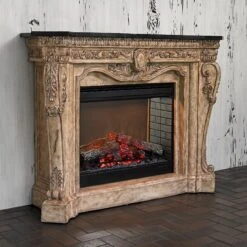 61" Ambella Home Floral Electric Fireplace - 01129-400-061