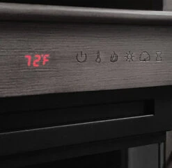 70" Hamilton Weathered Gray TV Stand Infrared Electric Fireplace -Dimplex Shop h2 09