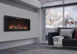 48" Helen Flat Glass Wall Fireplace