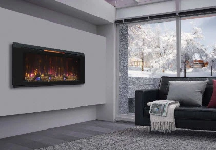 48" Helen Flat Glass Wall Fireplace 1 48" Helen Flat Glass Wall Fireplace