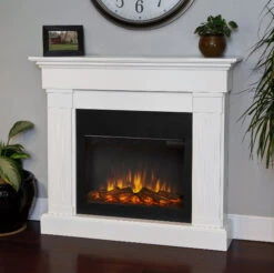 47" Crawford White Slim Infrared Electric Fireplace 11 47" Crawford White Slim Infrared Electric Fireplace -Dimplex Shop image203