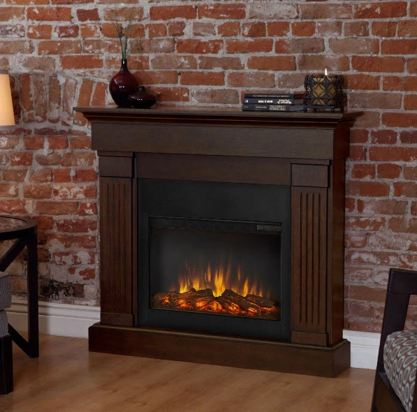 47" Crawford Black Slim Infrared Electric Fireplace 2 47" Crawford Black Slim Infrared Electric Fireplace - Image 2