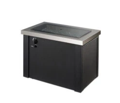 32" Providence Conversational Fire Pit Table With Stainless Steel Top -Dimplex Shop pro2