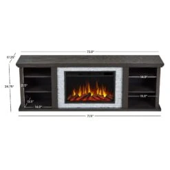 72" Kenai Slim Electric Fireplace TV Stand -Dimplex Shop s3 10