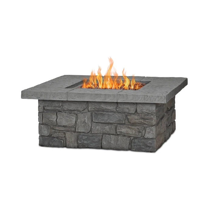 38" Sedona Gray Square Fire Table 3 38" Sedona Gray Square Fire Table - Image 3