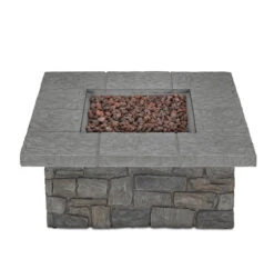 38" Sedona Gray Square Fire Table 19 38" Sedona Gray Square Fire Table -Dimplex Shop sq3 01