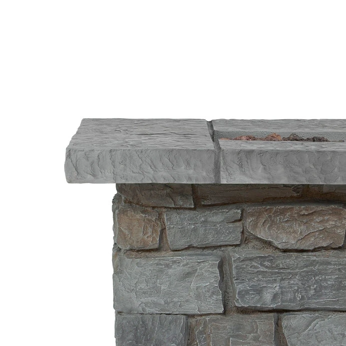 38" Sedona Gray Square Fire Table 6 38" Sedona Gray Square Fire Table - Image 6