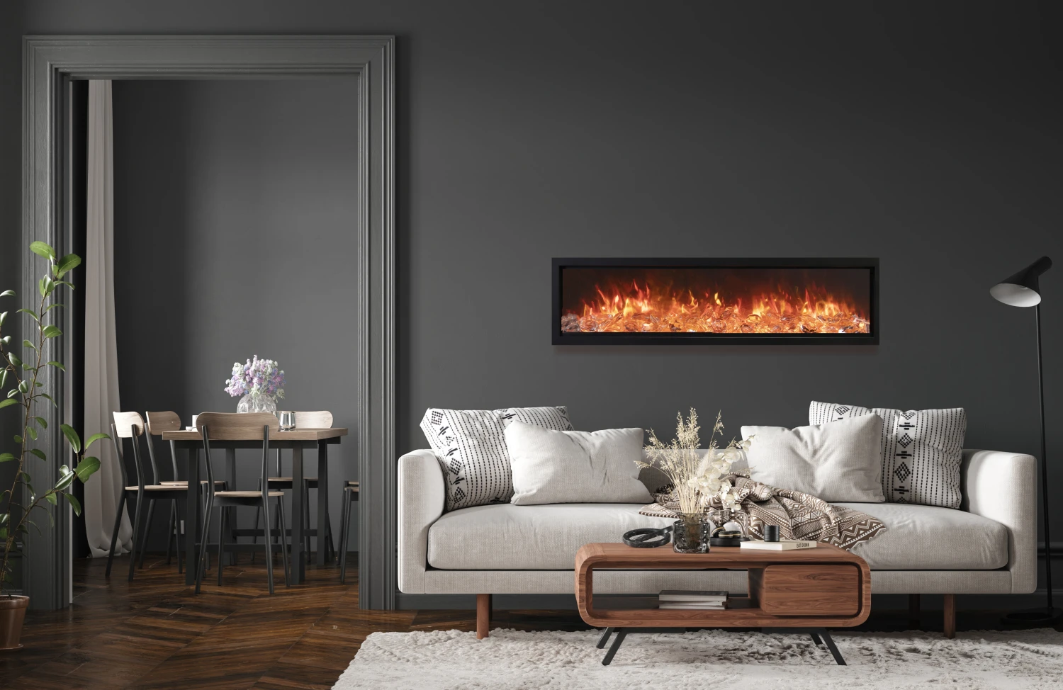 74" Symmetry Bespoke Smart Indoor / Outdoor Electric Fireplace 17 74" Symmetry Bespoke Smart Indoor / Outdoor Electric Fireplace - Image 17