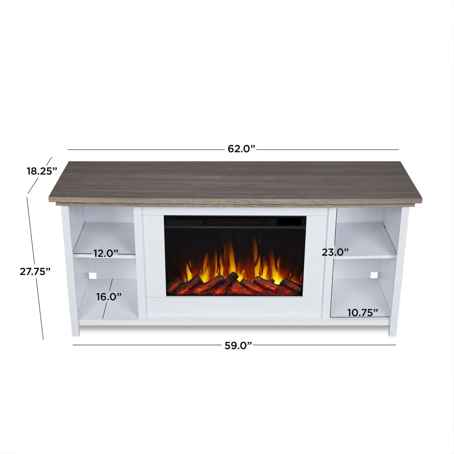 62" Tramore Slim Electric Fireplace TV Stand 3 62" Tramore Slim Electric Fireplace TV Stand - Image 3