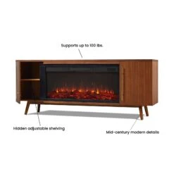 72" Morris Landscape Electric Fireplace TV Stand -Dimplex Shop t5 04