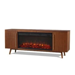 72" Morris Landscape Electric Fireplace TV Stand -Dimplex Shop t6 02
