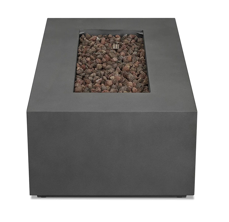 41.75" Aegean Weathered Slate Small Rectangle Propane Gas Outdoor Fire Table 6 41.75" Aegean Weathered Slate Small Rectangle Propane Gas Outdoor Fire Table - Image 6