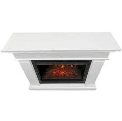 55.5" Centennial Real Flame White Electric Fireplace 10 55.5" Centennial Real Flame White Electric Fireplace -Dimplex Shop w3 09