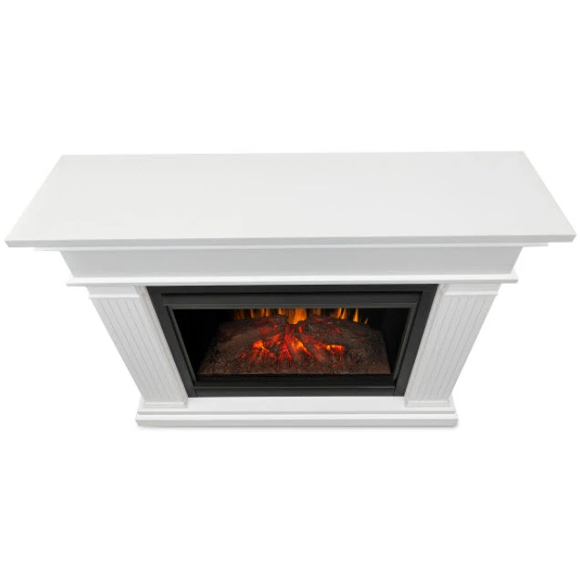 55.5" Centennial Real Flame White Electric Fireplace 4 55.5" Centennial Real Flame White Electric Fireplace - Image 4