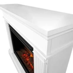 55.5" Centennial Real Flame White Electric Fireplace 12 55.5" Centennial Real Flame White Electric Fireplace -Dimplex Shop w5 05