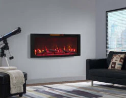 48" Infrared Optional Display Stand Wall Electric Fireplace