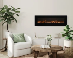 26" Amantii Flush Mount Electric Fireplace W/ Black Glass Surrounding 14 26" Amantii Flush Mount Electric Fireplace W/ Black Glass Surrounding -Dimplex Shop wm fm206020sabel